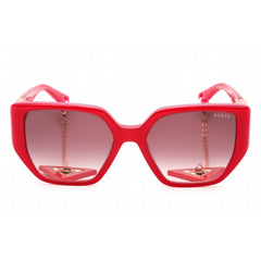 Guess Women's Sunglasses - Shiny Pink Plastic Rectangular Shape Frame | GU7892 72T