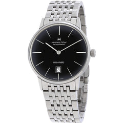 Hamilton Men's Watch - American Classic Intra-Matic Silver Steel Bracelet | H38455131