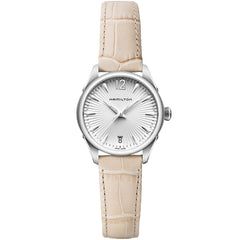 Hamilton Men's Watch - Jazzmaster Silver Tone Dial Beige Leather Strap | H42211855