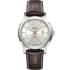 Hamilton Men's Watch - Jazzmaster Traveler Automatic Brown Leather Strap | H32585557