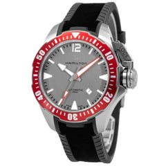 Hamilton Men's Watch - Khaki Navy Frogman Automatic Grey Dial Strap Dive | H77805380