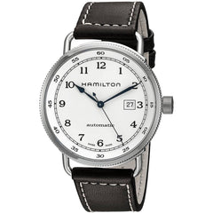 Hamilton Men's Watch - Khaki Navy Pioneer Automatic Brown Leather Strap | H77715553