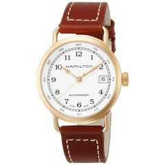 Hamilton Men's Watch - Khaki Navy Pioneer Automatic White Dial Strap | H78205553