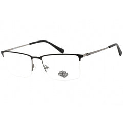 Harley Davidson Men's Eyeglasses - Clear Demo Lens Metal Half Rim Frame | HD0915 002