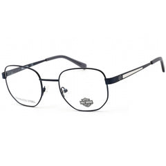 Harley Davidson Men's Eyeglasses - Matte Blue Geometrical Shaped Frame | HD0881 091