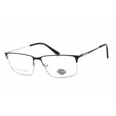 Harley Davidson Men's Eyeglasses - Rectangular Matte Black Metal Frame | HD0914 002