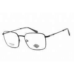 Harley Davidson Unisex Eyeglasses - Matte Black Metal Square Shape Frame | HD9021 002