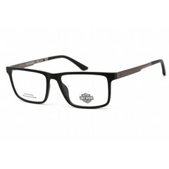 Harley Davidson Unisex Eyeglasses - Matte Black Plastic Rectangular Frame | HD0922 002