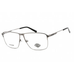 Harley Davidson Unisex Eyeglasses - Matte Gunmetal Metal Square Frame | HD9017 009