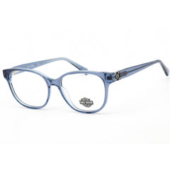 Harley Davidson Women's Eyeglasses - Clear Demo Lens Blue Square Frame | HD0558 092
