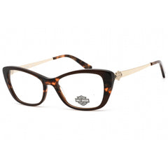 Harley Davidson Women's Eyeglasses - Clear Demo Lens Dark Brown Frame | HD0557 050