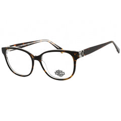 Harley Davidson Women's Eyeglasses - Clear Demo Lens Dark Havana Frame | HD0558 052