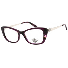 Harley Davidson Women's Eyeglasses - Clear Demo Lens Violet Plastic | HD0557 083