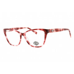 Harley Davidson Women's Eyeglasses - Full Rim Bordeaux Plastic Cat Eye | HD0573 071