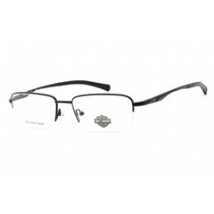 Harley Davidson Women's Eyeglasses - Matte Black Metal Rectangular Frame | HD0820 002