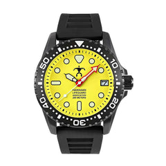 Hawaiian Lifeguard Association Men's Watch - Rotating Bezel Yellow Dial | HLA 5407