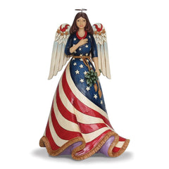 Heartwood Creek Patriotic Angel Figurine