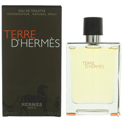 Hermes Men's Eau De Toilette Spray - Terre World of Earthy Enchantment, 3.3 oz