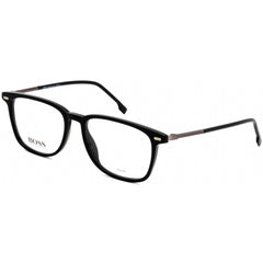 Hugo Boss Men's Eyeglasses - Black and Grey Rectangular Frame | BOSS 1124/U 0807 00