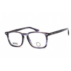 Hugo Boss Men's Eyeglasses - Blue Havana Plastic Square Frame | BOSS 1368 0JBW 00