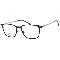 Hugo Boss Men's Eyeglasses - Clear Demo Lens Matte Brown Square Frame | 1021 04IN 00