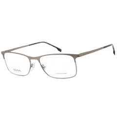 Hugo Boss Men's Eyeglasses - Clear Demo Lens Matte Ruthenium Frame | BOSS 1186 0R81 00