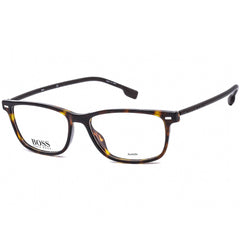 Hugo Boss Men's Eyeglasses - Clear Lens Dark Havana and Black Frame | 1012 0086 00