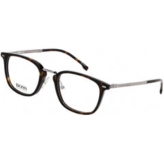 Hugo Boss Men's Eyeglasses - Clear Lens Dark Havana Square Frame | BOSS 1057 0086 00