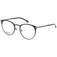 Hugo Boss Men's Eyeglasses - Clear Lens Matte Blue Round Frame | BOSS 1070/F 0FLL 00