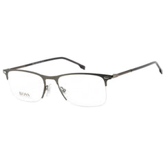 Hugo Boss Men's Eyeglasses - Clear Lens Matte Ruthenium Frame | BOSS 1230/U 0R80 00