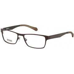 Hugo Boss Men's Eyeglasses - Clear Lens Stainless Steel Rectangular | 0873 005N 00