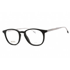 Hugo Boss Men's Eyeglasses - Full Rim Black Plastic Round Frame | BOSS 1087/IT 0807 00