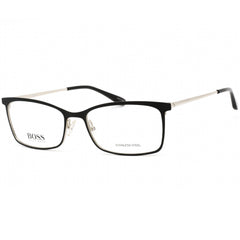 Hugo Boss Men's Eyeglasses - Full Rim Matte Black/Silver Frame | BOSS 1112 0003 00