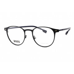 Hugo Boss Men's Eyeglasses - Full Rim Matte Blue Metal Oval Shape Frame | 1010 0FLL 00