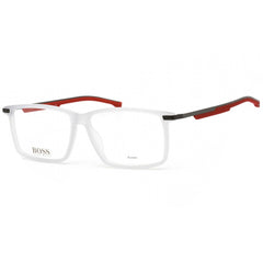 Hugo Boss Men's Eyeglasses - Full Rim Matte Grey and Red Frame | BOSS 1202 0RIW 00