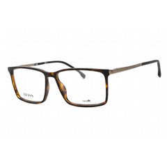 Hugo Boss Men's Eyeglasses - Full Rim Matte Havana Plastic Frame | BOSS 1251 0N9P 00