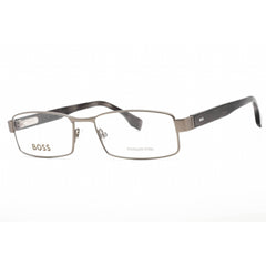 Hugo Boss Men's Eyeglasses - Full Rim Matte Ruthenium Grey Frame | BOSS 1519 0RAA 00