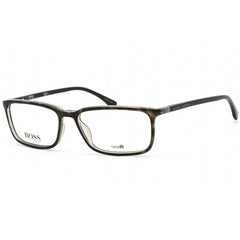 Hugo Boss Men's Eyeglasses - Grey Havana/Black Rectangular Frame | BOSS 0963 0ACI 00