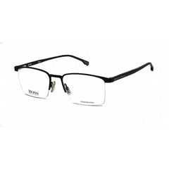 Hugo Boss Men's Eyeglasses - Matte Black Metal Frame Clear Lens | BOSS 1088 0003 00