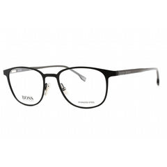 Hugo Boss Men's Eyeglasses - Matte Black Metal Rectangular Frame | BOSS 1089 0003 00