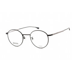 Hugo Boss Men's Eyeglasses - Matte Black Metal Round Shape Frame | 0993/F 0003 00