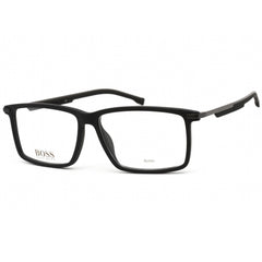 Hugo Boss Men's Eyeglasses - Matte Black/Grey Rectangular Frame | BOSS 1202 0003 00