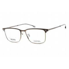 Hugo Boss Men's Eyeglasses - Matte Ruthenium Rectangular Frame | BOSS 1224/F 0R80 00