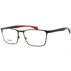 Hugo Boss Men's Eyeglasses - Ruthenium/Black Rectangular Frame | BOSS 1079 0SVK 00