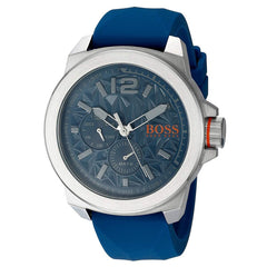 Hugo Boss Men's Quartz Watch - Blue Dial Silicone Rubber Strap | 1513348