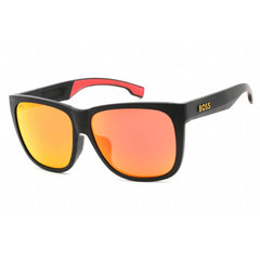 Hugo Boss Men's Sunglasses - Black Yellow Plastic Rectangular | BOSS 1453/F/S 0PGC