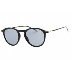 Hugo Boss Men's Sunglasses - Full Rim Black Gold Plastic Round | BOSS 1309/S 02M2 IR