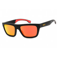 Hugo Boss Men's Sunglasses - Full Rim Black Yellow Plastic Frame | BOSS 1450/S 0PGC