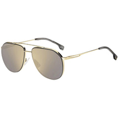 Hugo Boss Men's Sunglasses - Ivory Multilayer Lens Gold Frame | BOSS 1326/S 0J5G UE