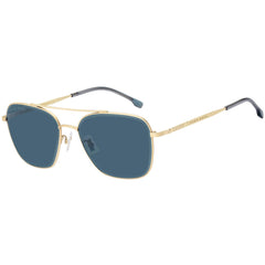 Hugo Boss Men's Sunglasses - Matte Gold and Blue Metal Frame | BOSS 1345/F/SK 0AOZ KU